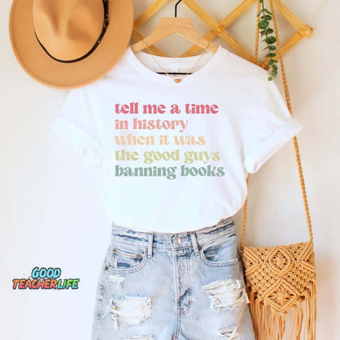 The Good Guys Banning Books Reading T-Shirt