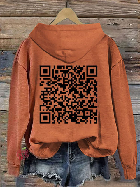 F**k Off QR Code Hoodie