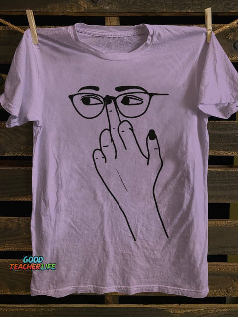 Pupiloves Glasses Finger Classic T-shirt