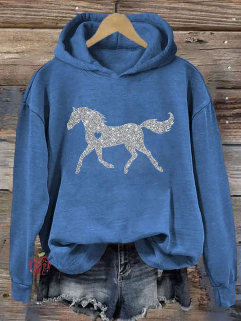 Glitter Horse Hoodie