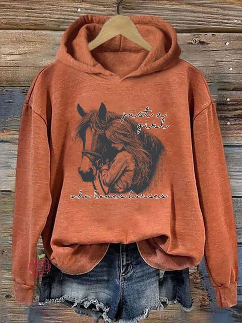 Just a Girl Who Loves Horses Hoodie