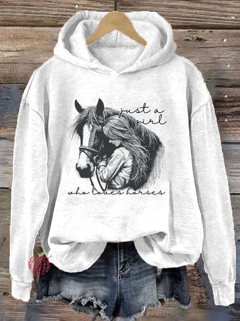 Just a Girl Who Loves Horses Hoodie