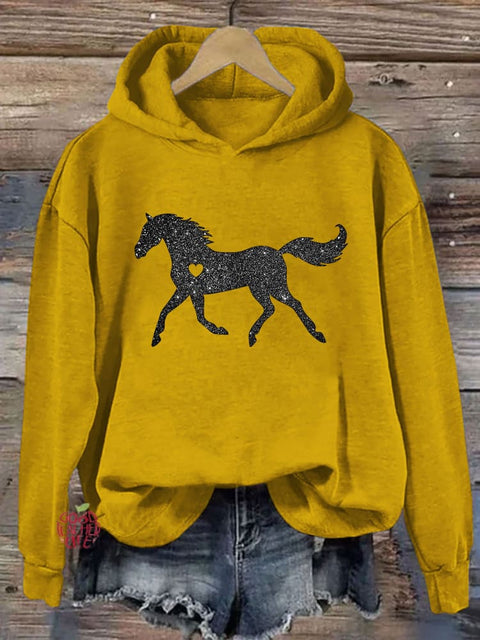 Glitter Horse Hoodie