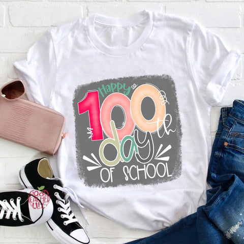 Happy 100th Days Of School Teacher T-Shirt