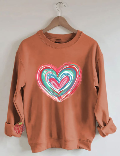 Valentines Day Heart Sweatshirt