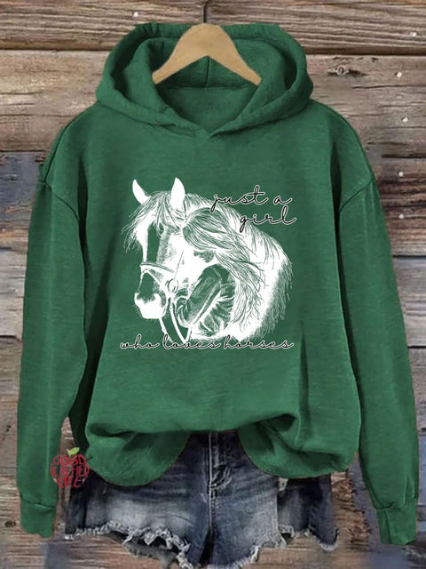 Just a Girl Who Loves Horses Hoodie