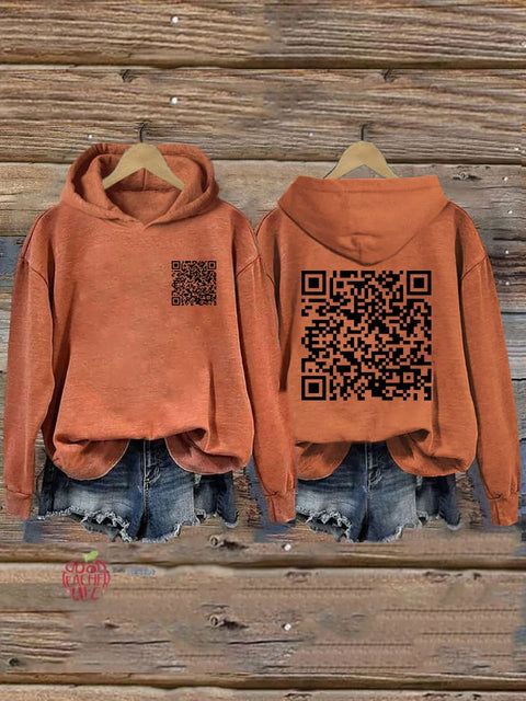 F**k Off QR Code Hoodie