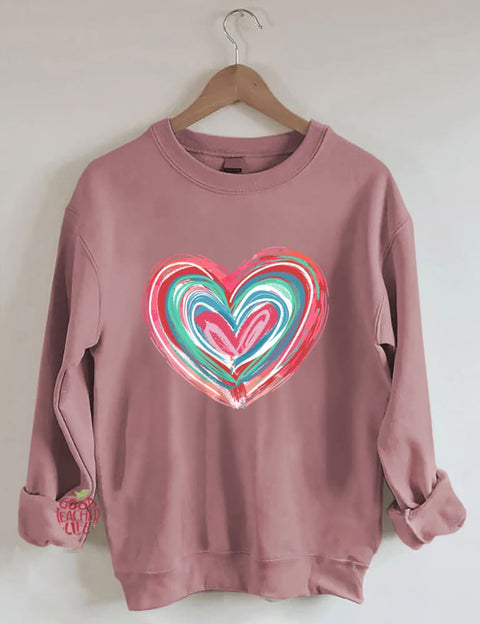 Valentines Day Heart Sweatshirt