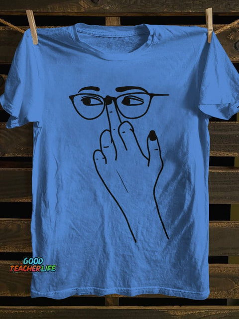 Pupiloves Glasses Finger Classic T-shirt