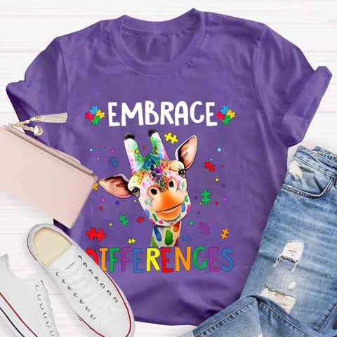 Embrace Differences Special Education Teachers T-Shirt