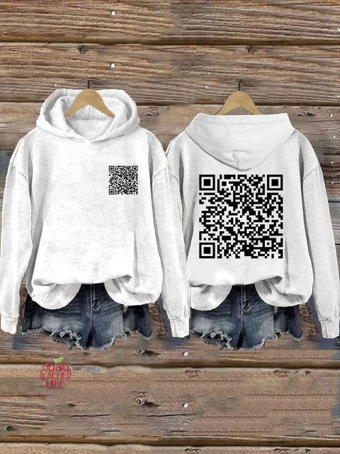 F**k Off QR Code Hoodie