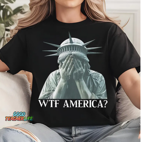 Retro Sad Statue Of Liberty Give Us Back The Statue Of Liberty Art Pattern T Shirt