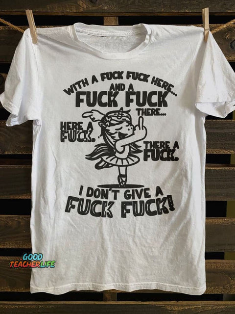 With A Fk Fk Here T-shirt