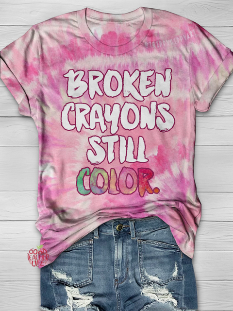 BROKEN CRAYONS STILL COLOR. Full Print T-shirt