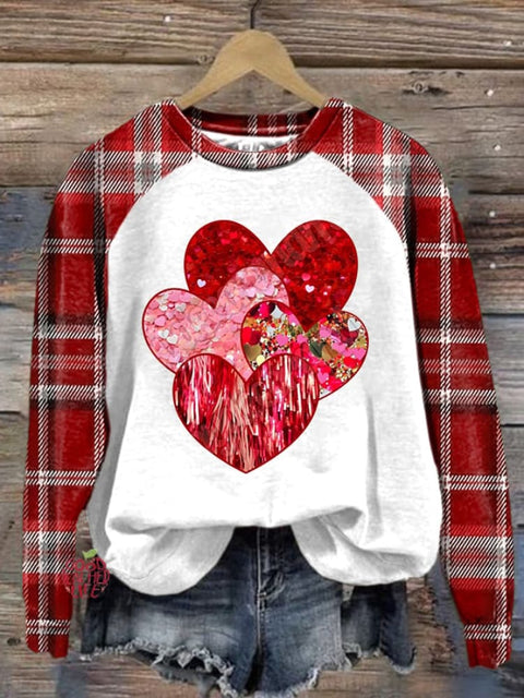 Women's Valentine's Day Printed Casual Sweatshirt