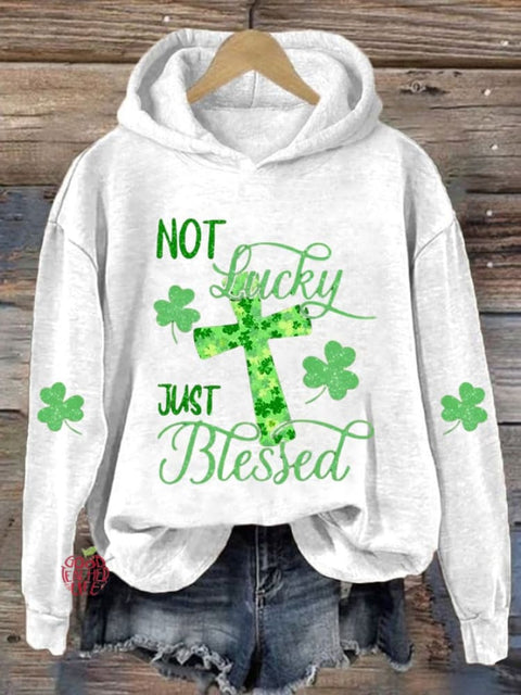 Women's St. Patrick's Day Printed Hat Sweatshirt