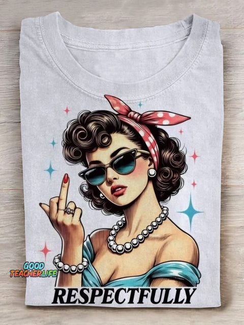 Respectfully Funny Adult T-shirt