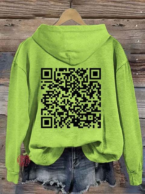 F**k Off QR Code Hoodie