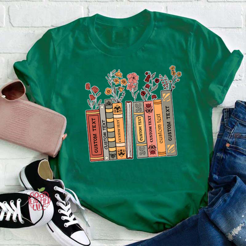 Personalized Favorite Books Teacher T-Shirt