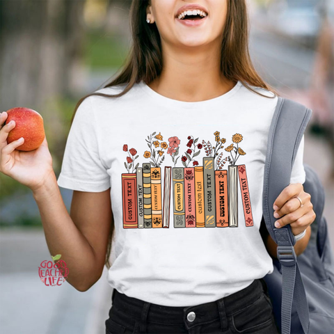 Personalized Favorite Books Teacher T-Shirt