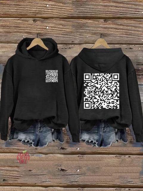 F**k Off QR Code Hoodie