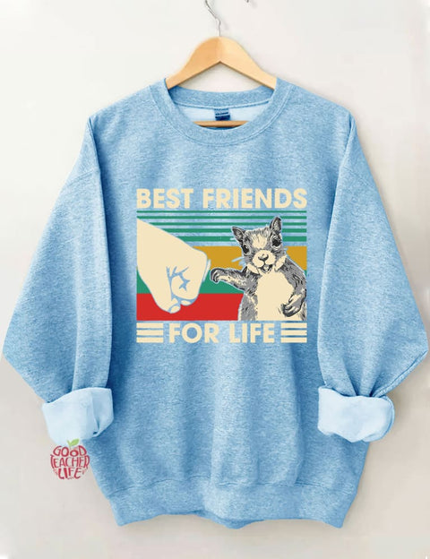 Best Friends For Life Squirrel Lover Sweatshirt