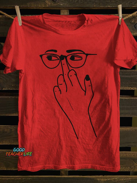 Pupiloves Glasses Finger Classic T-shirt