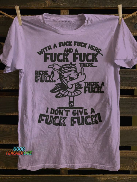 With A Fk Fk Here T-shirt