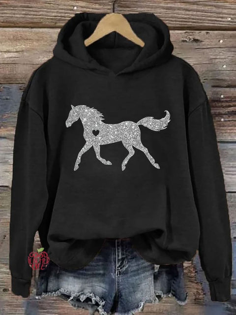 Glitter Horse Hoodie