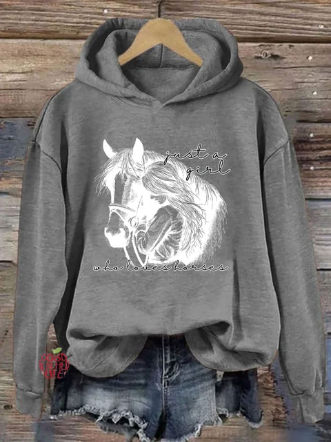 Just a Girl Who Loves Horses Hoodie