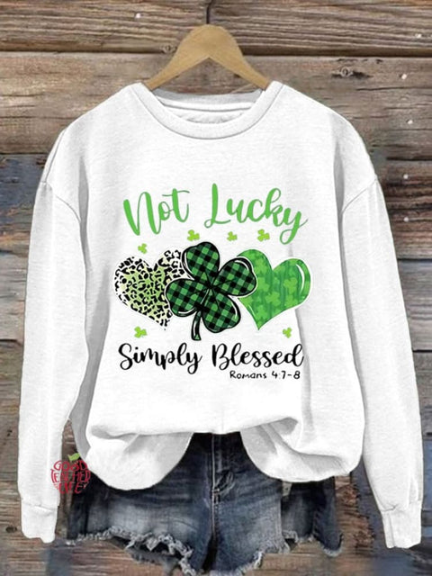 Women's St. Patrick's Day Print Sweatshirt