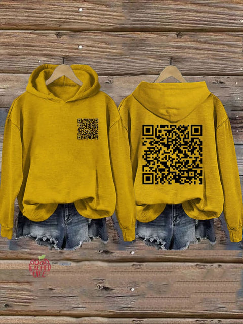 F**k Off QR Code Hoodie