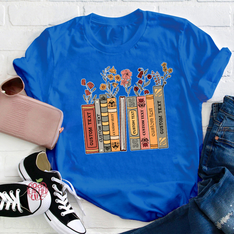 Personalized Favorite Books Teacher T-Shirt