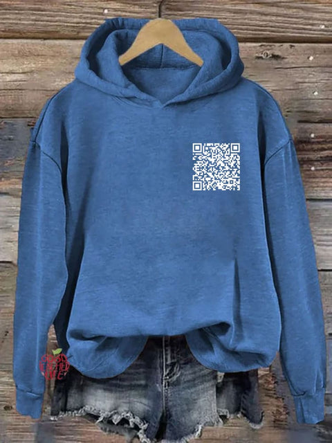 F**k Off QR Code Hoodie