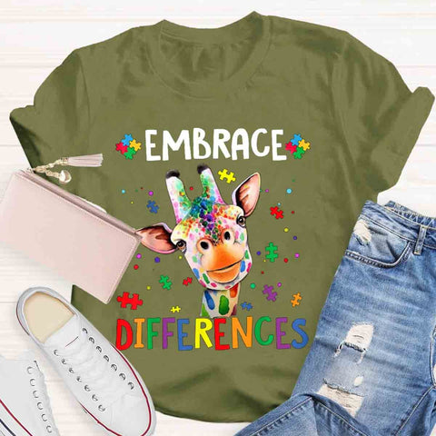 Embrace Differences Special Education Teachers T-Shirt