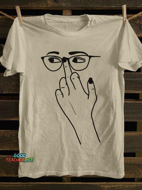 Pupiloves Glasses Finger Classic T-shirt