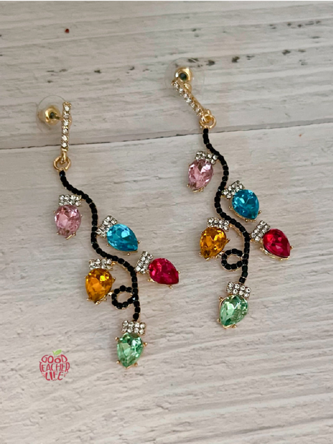 Christmas Light Earrings