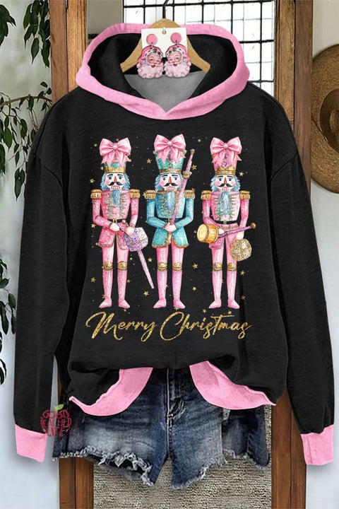 Cute Nutcracker Print Hoodie