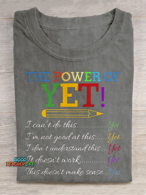 The Power of Yet Casual Print T-shirt