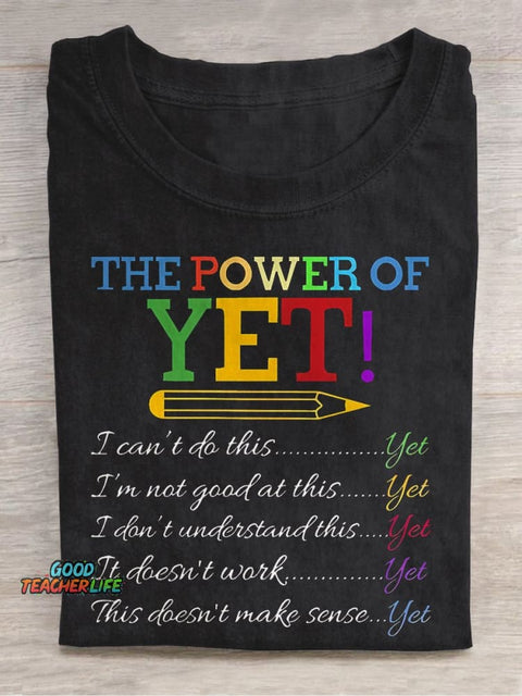 The Power of Yet Casual Print T-shirt