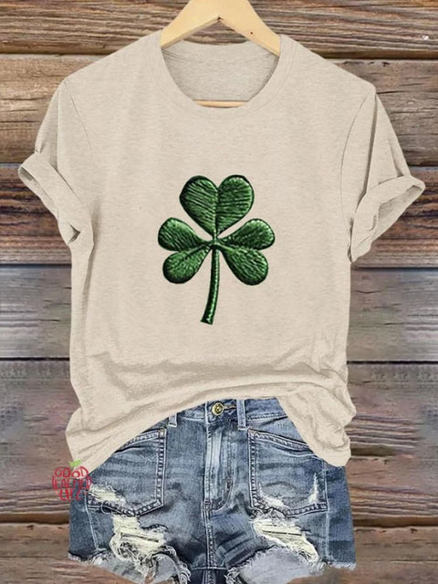 Women's St. Patrick's Day Printed Casual T-Shirt