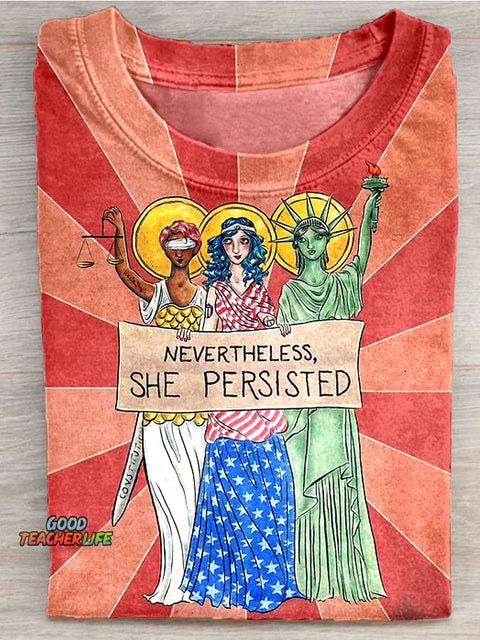 Eagerlys Nevertheless She Persisted Art Print T-shirt