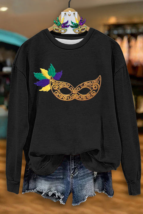 Casual Carnival Print Sweatshirt