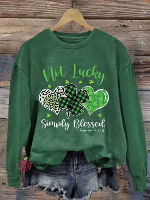 Women's St. Patrick's Day Print Sweatshirt