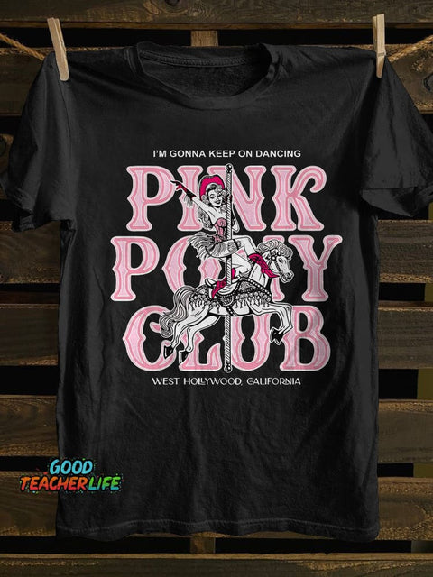 Teecade Chappell Roan Pink Pony Club T-shirt
