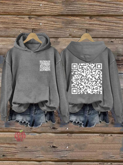 F**k Off QR Code Hoodie