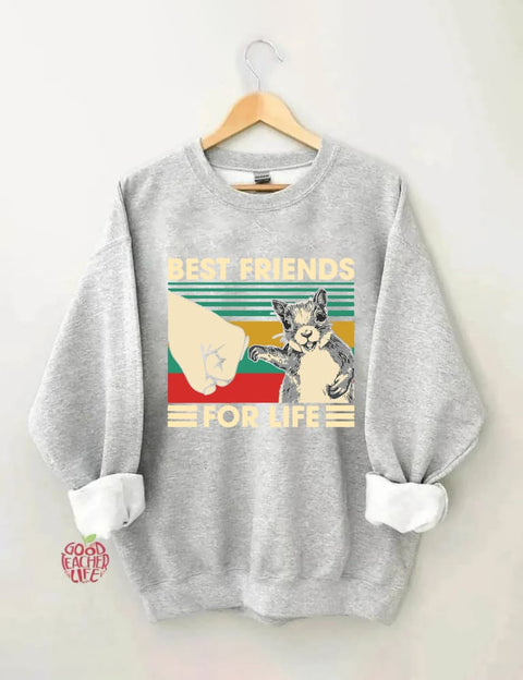 Best Friends For Life Squirrel Lover Sweatshirt