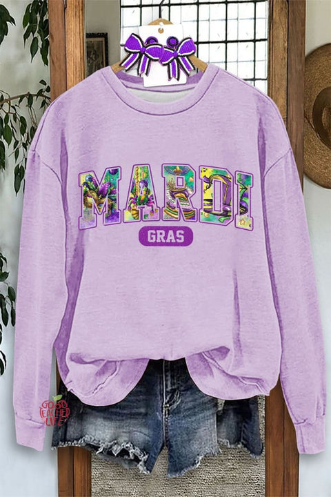 Colorful Mardi Gras Sweatshirt