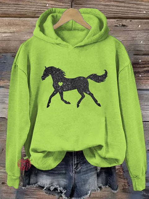 Glitter Horse Hoodie