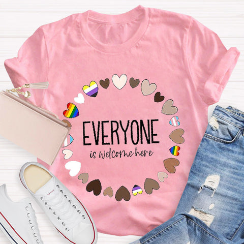 Everyone Is Welcome Teacher T-Shirt